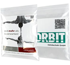Dentbeutel bedruckt mit Logo